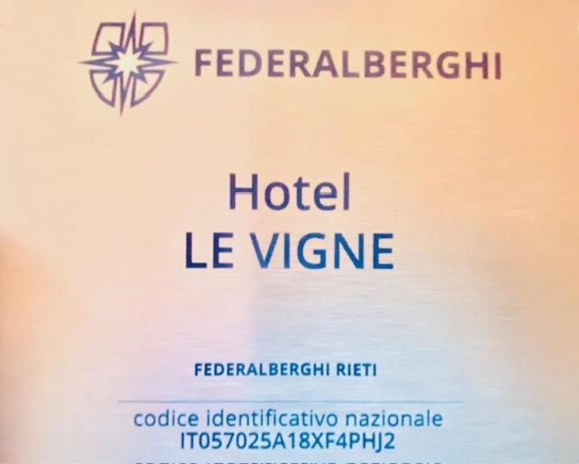 Hotel Le Vigne Contigliano Zewnętrze zdjęcie